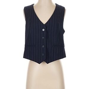 Navy Pinstripe Vest and skirt!